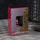 Светодиодная фигура «Фонарь с ёлкой и Дедом Морозом» 7.6 × 13.5 × 3.2 см, пластик, блёстки, батарейки AG13х3, свечение тёплое белое - фото 6621961