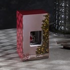 Светодиодная фигура «Дед Мороз в красном подарке» 6.3 × 11.5 × 6.3 см, пластик, блёстки, батарейки АААх3 (не в комплекте), свечение тёплое белое - фото 10289531