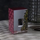 Светодиодная фигура «Фонарь с Дедом Морозом» 7.6 × 13.5 × 3.2 см, пластик, блёстки, батарейки AG13х3, свечение тёплое белое - фото 9347434