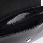 Сумка женская на клапане, наружный карман, цвет чёрный - фото 53814648