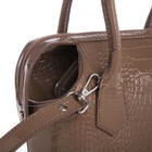 Сумка женская на молнии, с косметичкой, цвет капучино - фото 24242149