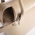 Сумка женская на молнии, косметичка, цвет бежевый - фото 24242159