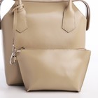 Сумка женская на молнии, косметичка, цвет бежевый - фото 24242160