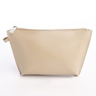 Сумка женская на молнии, косметичка, цвет бежевый - фото 24242162