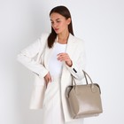 Сумка женская на молнии, косметичка, цвет бежевый - фото 24242164