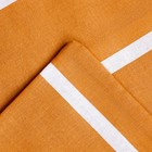 Постельное бельё Этель Дуэт Mustard stripes 143х215см-2шт, 220х240см, 70х70см-2шт, 100% хлопок, поплин 6632200 - фото 14054015