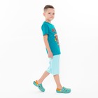 Шорты для мальчика, цвет голубой, рост 122 - фото 37918763