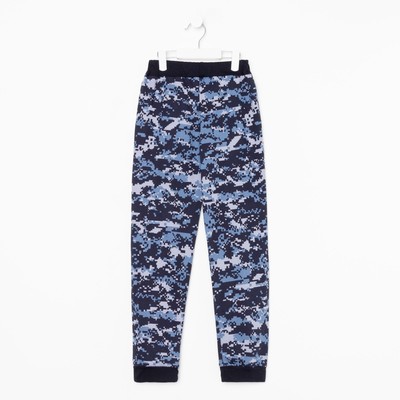 Брюки для мальчика, цвет синий, рост 116