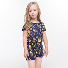 Комбинезон для девочки, цвет черный, рост 122 - фото 26440201