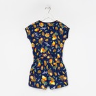 Комбинезон для девочки, цвет черный, рост 122 - фото 26440205