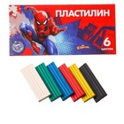 Пластилин 6 цветов 90 г «Супергерой», Человек-паук - фото 292173125