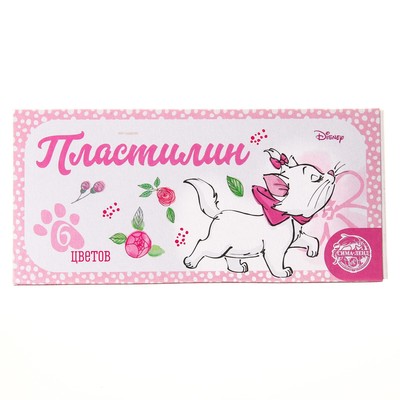 Пластилин 6 цветов 90 г «Кошечка», Коты