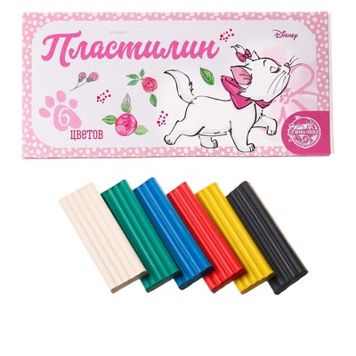 Пластилин 6 цветов 90 г «Кошечка», Коты