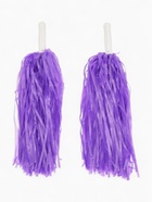 Помпоны для чирлидинга 2 шт., фиолетовые МИКС - Фото 4