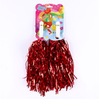 Помпоны для чирлидинга 2 шт., красные - Фото 3