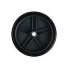 Колесо ТУНДРА обрезиненное d=100 мм, серое - фото 24287454