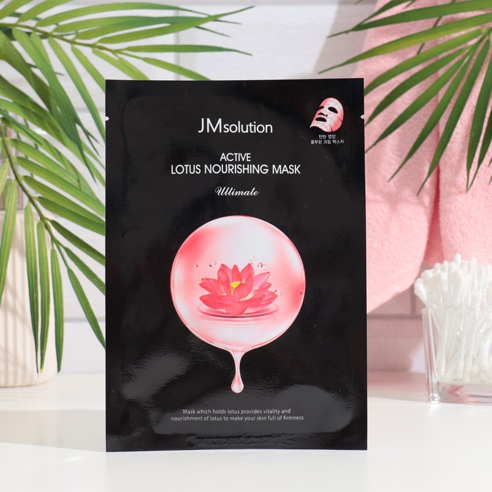 Питательная тканевая маска "JM Solution", с экстрактом лотоса, 30 мл - Фото 1