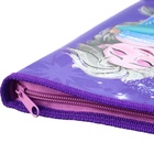 Папка пластиковая для тетрадей А5, на молнии, «Холодное сердце» - Фото 6