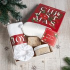 Новогодний подарочный набор Этель "Christmas", полотенце 30х60 см и аксессуары - фото 9794051