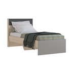Кровать «Тиволи 900», 900 × 2000 мм, цвет дуб сонома / глиняный серый / графит - фото 2175613