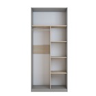 Шкаф для одежды «Тиволи», 2-х дверный, 932 × 592 × 2153 мм, дуб сонома / глиняный серый - Фото 2