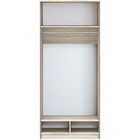 Шкаф «Диско» для платья, 902 × 515 × 2072 мм, с ящиками, цвет дуб сонома / шоколад - Фото 2
