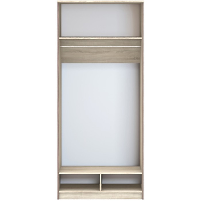Шкаф «Диско» для платья, 902 × 515 × 2072 мм, с ящиками, цвет дуб сонома / шоколад - фото 1885395360