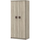Шкаф «Диско» для платья, 2-х дверный, 902 × 515 × 2072 мм, цвет дуб сонома / шоколад - фото 291398626