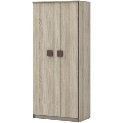 Шкаф «Диско» для платья, 2-х дверный, 902 × 515 × 2072 мм, цвет дуб сонома / шоколад