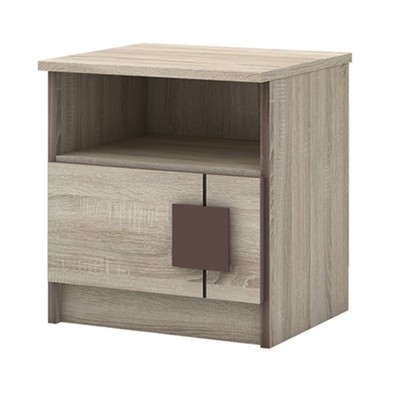 Тумба «Диско», 410×366×440 мм, цвет дуб сонома/шоколад