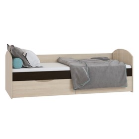 Кровать «Ева» с ящиками, 800 × 2000 мм, цвет дуб сонома / дуб венге