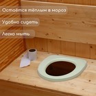 Сиденье для уличного туалета, 37 × 40 см, пенополиуретан, зелёное - фото 7897483