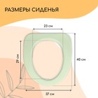 Сиденье для уличного туалета, 37 × 40 см, пенополиуретан, зелёное - фото 7897486