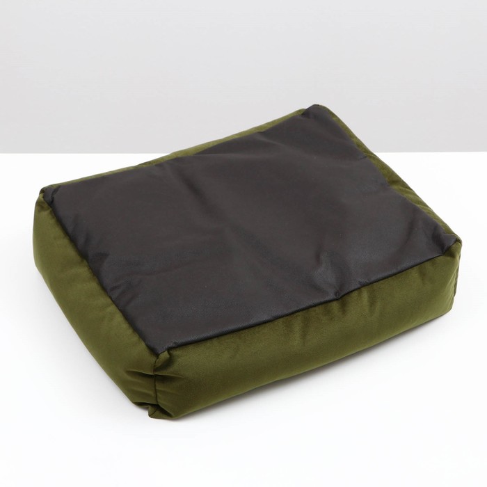 Лежанка "Z",  53 х  44 х  11 см, зелёная, мебельная ткань - фото 1888340890