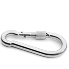 Карабин монтажный с фиксатором ТУНДРА krep, DIN5299D, 10×100 мм, оцинкованный, 1 шт. - Фото 3