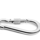 Карабин монтажный с фиксатором ТУНДРА krep, DIN5299D, 10×100 мм, оцинкованный, 1 шт. - Фото 4