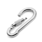 Карабин монтажный с фиксатором ТУНДРА krep, DIN5299D, 10×100 мм, оцинкованный, 1 шт. - Фото 6