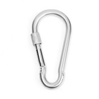 Карабин монтажный с фиксатором ТУНДРА krep, DIN5299D, 13×160 мм, оцинкованный, 1 шт. - Фото 2