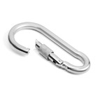 Карабин монтажный с фиксатором ТУНДРА krep, DIN5299D, 13×160 мм, оцинкованный, 1 шт. - Фото 4