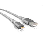 Кабель Smartbuy iK-512, Lighting - USB, 2 А, 1 м, резиновой оплетке, белый 9001970 - фото 11106437