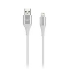 Кабель Smartbuy iK-512, Lighting - USB, 2 А, 1 м, резиновой оплетке, белый - фото 51491817 Кабель Smartbuy iK-512, Lighting - USB, 2 А, 1 м, резиновой оплетке, белый - фото 51491817