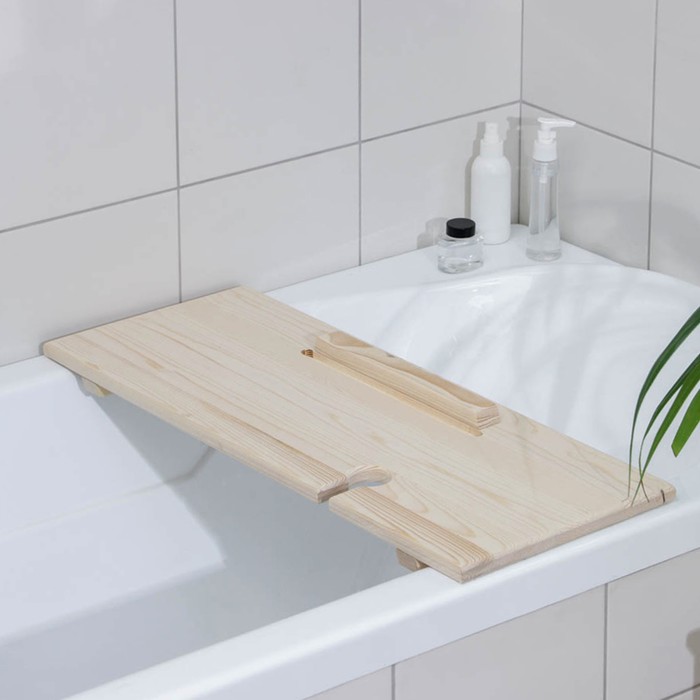 Столик для ванны, 68×26×7 см, сосна - фото 1888341058