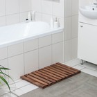 Решётка в ванную комнату под ноги, 70×42×3 см, с покрытием - фото 9795220