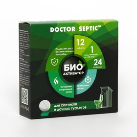 Биоактиватор "Doctor Septic", для септиков, 12 таблеток 9038860