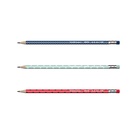 Карандаш чернографитный с ластиком ErichKrause Dots (простой), HB, грифель d 2.2 мм, трeхгранный, с принтом, из люкс древесины, микс (комплект 42 шт) - фото 43725511