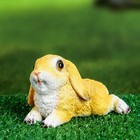 Садовая фигура "Кролик отдыхает" рыжий, 7х12х7см - Фото 4