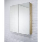 Зеркало шкаф для ванной комнаты Айсберг Мечта 60, Дуб сонома - фото 296398556