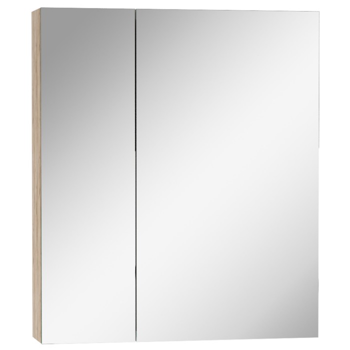 Зеркало шкаф для ванной комнаты «Домино» Bruno 60, левый/правый, 600×145×700 мм, цвет дуб вотан - Фото 1