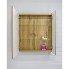 Зеркало шкаф для ванной комнаты «Домино» Bruno 60, левый/правый, 600×145×700 мм, цвет дуб вотан - Фото 2