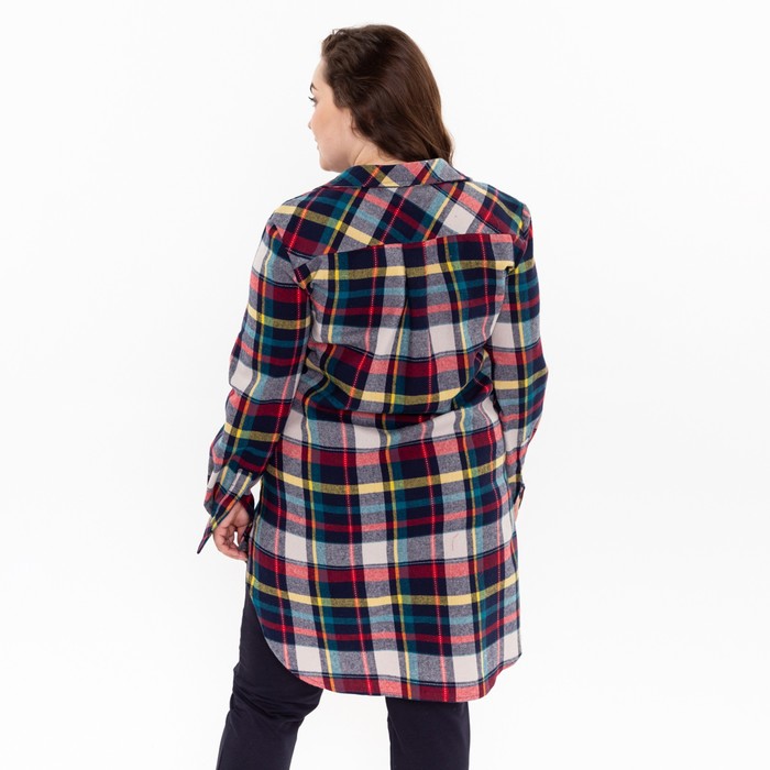 Платье рубашка, цвет тёмно-синий МИКС, размер 48 54729